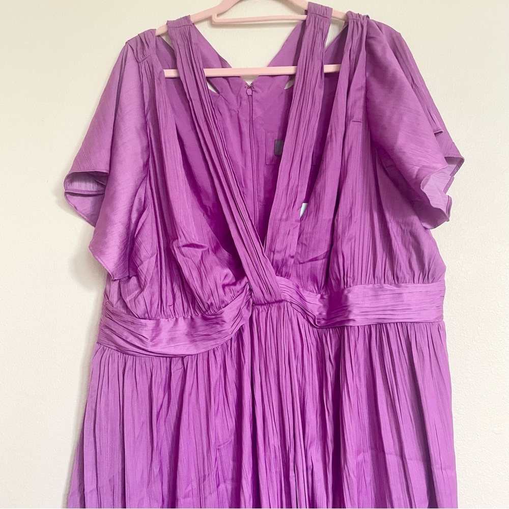 Anthropologie Vibrant Deep-V Mini Dress - Picture 5 of 10